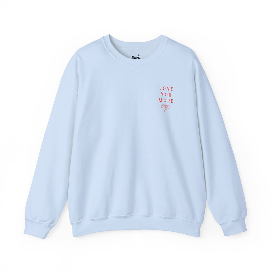 Valentines Galentines Crewneck | Love you more champagne cheers