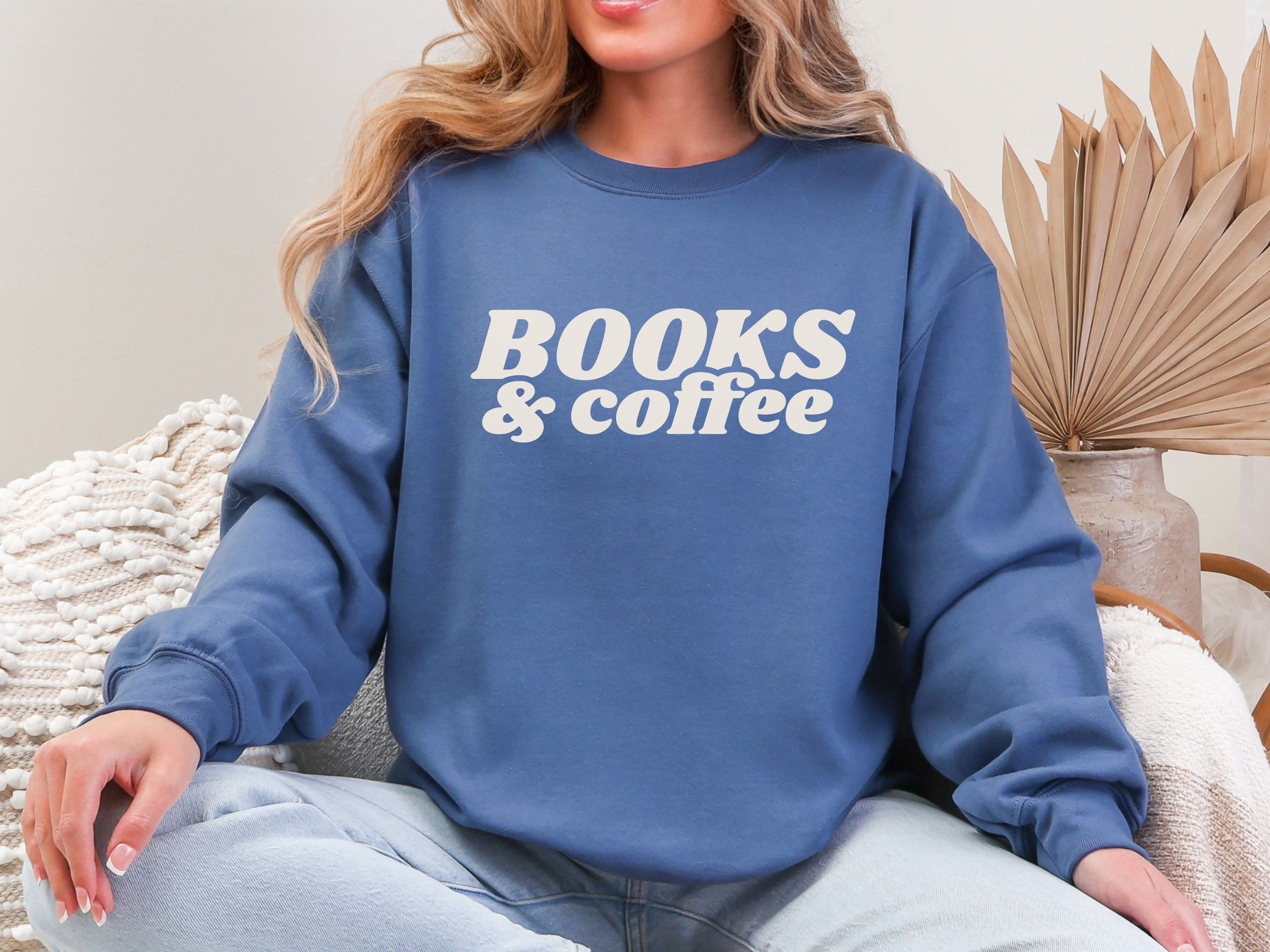 Books & Coffee Crewneck Sweatshirt